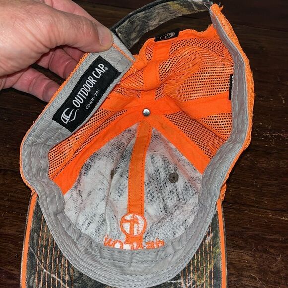 Mossy Oak Camouflage Camo Hunting Beacon Roofing Supply Mesh Trucker cap hat - Picture 5 of 5